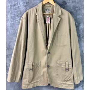 The Duluth Trading Company Tan Twill Presentation Jacket 2XL Reg (15709) NEW